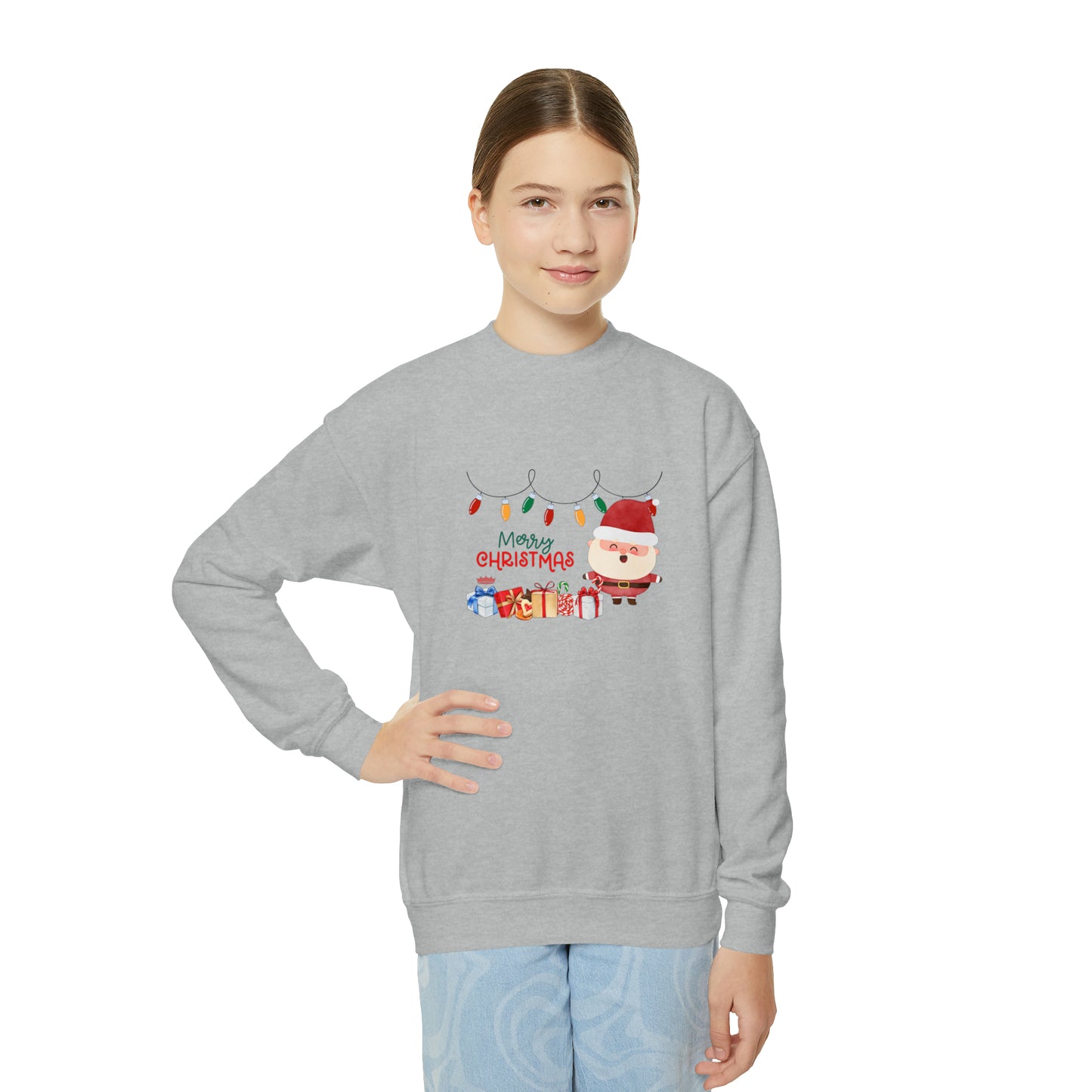 MERRY CHRISTMAS Youth Crewneck Sweatshirt