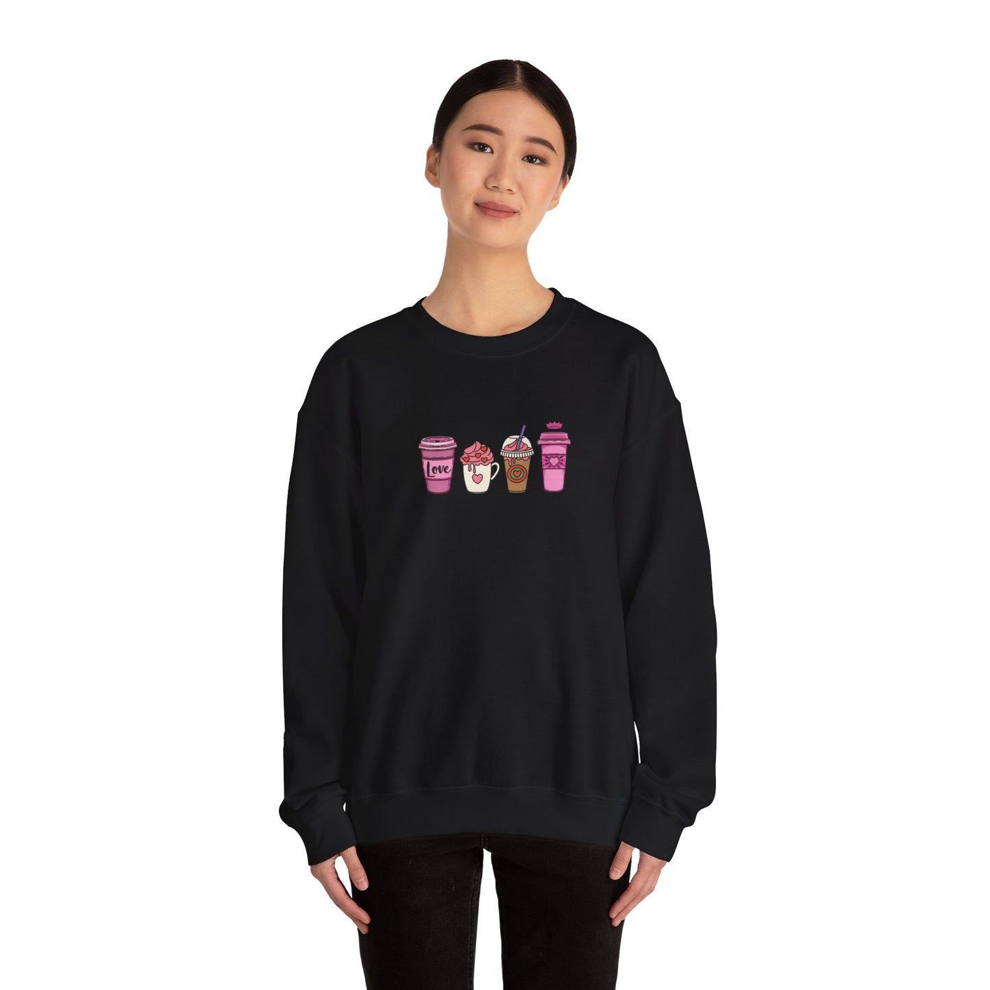 LOVE DRINKS Unisex Heavy Blend™ Crewneck Sweatshirt