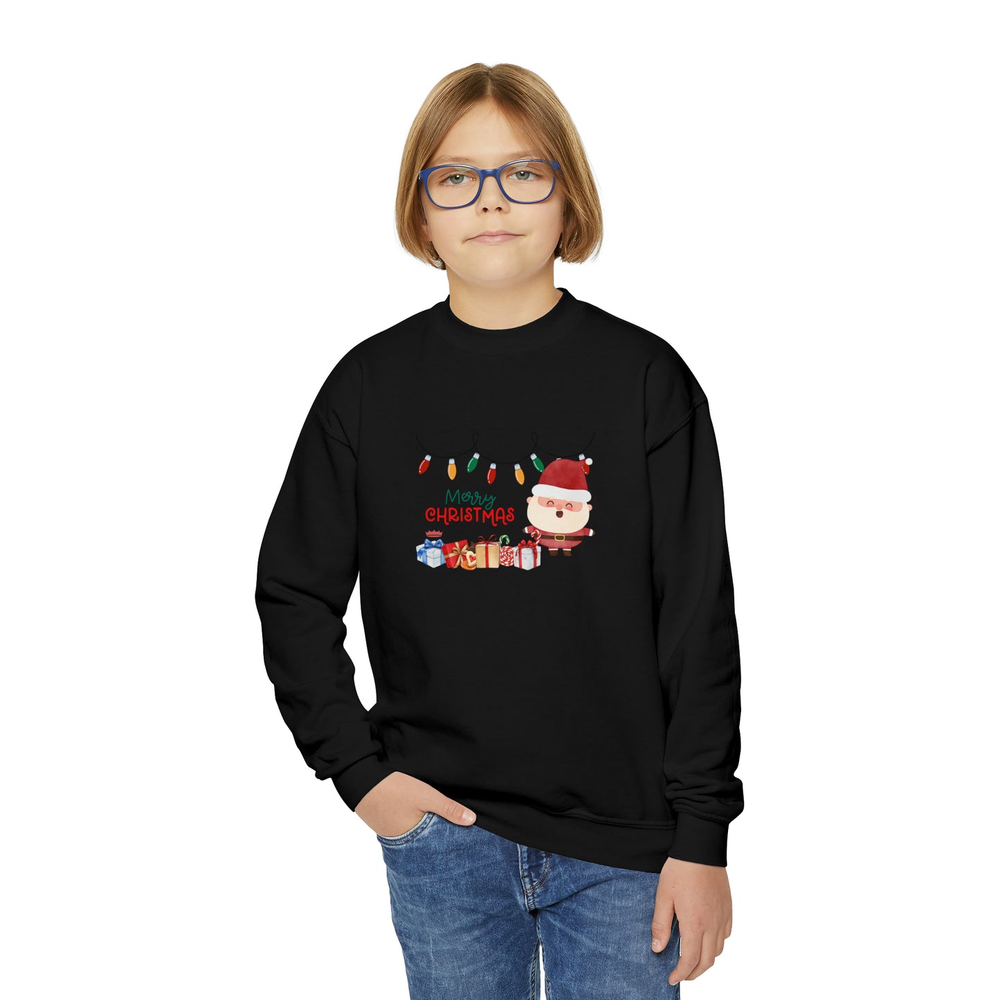 MERRY CHRISTMAS Youth Crewneck Sweatshirt