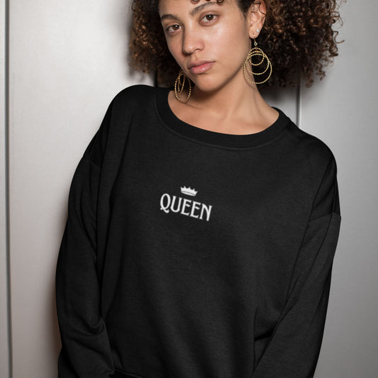 QUEEN Unisex Heavy Blend Crewneck Sweatshirt. Queen Royal Sweatshirt. Funny Sweater, Gift for Girlfriend, Queen Gift, Queen's Crown