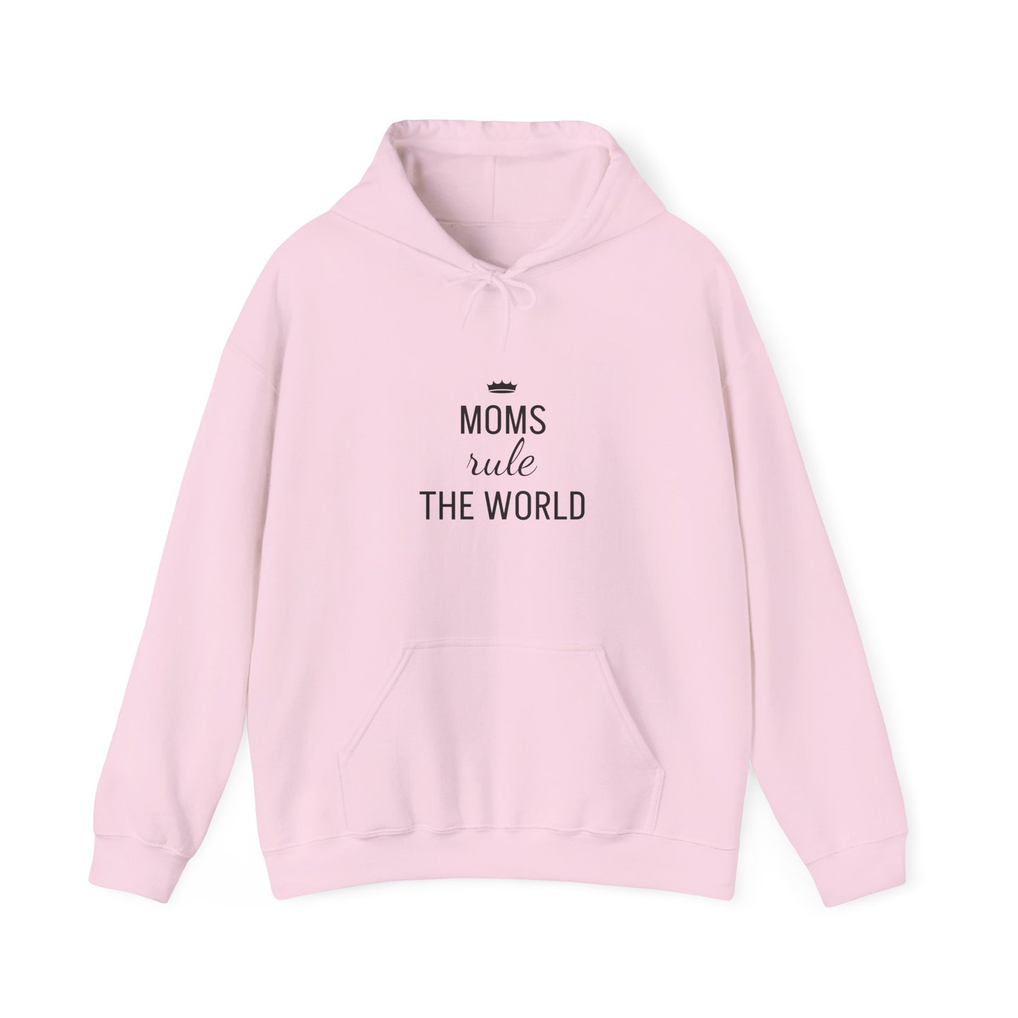 MOMS RULE THE WORLD Unisex Heavy Blend Hooded Sweatshirt for Everyday Comfort
