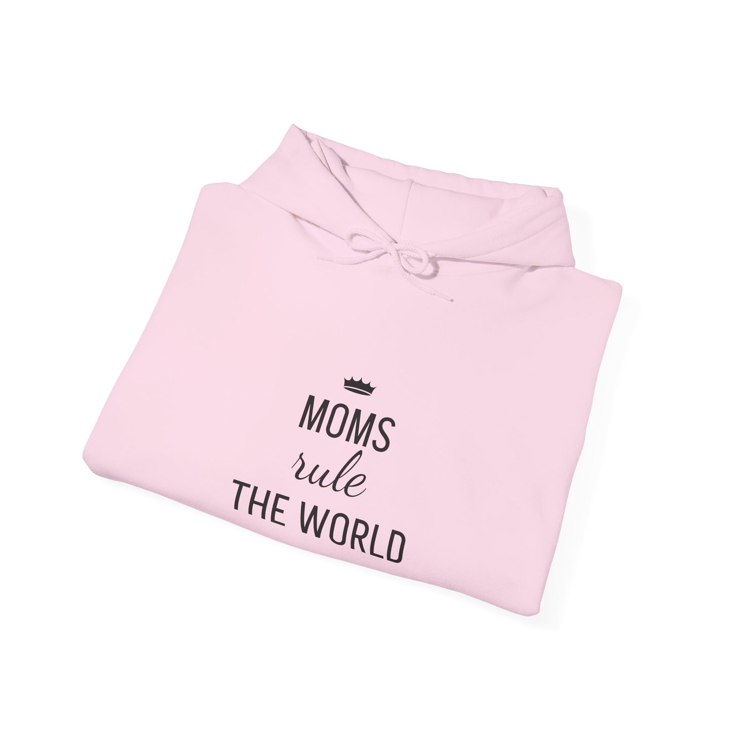 MOMS RULE THE WORLD Unisex Heavy Blend Hooded Sweatshirt for Everyday Comfort
