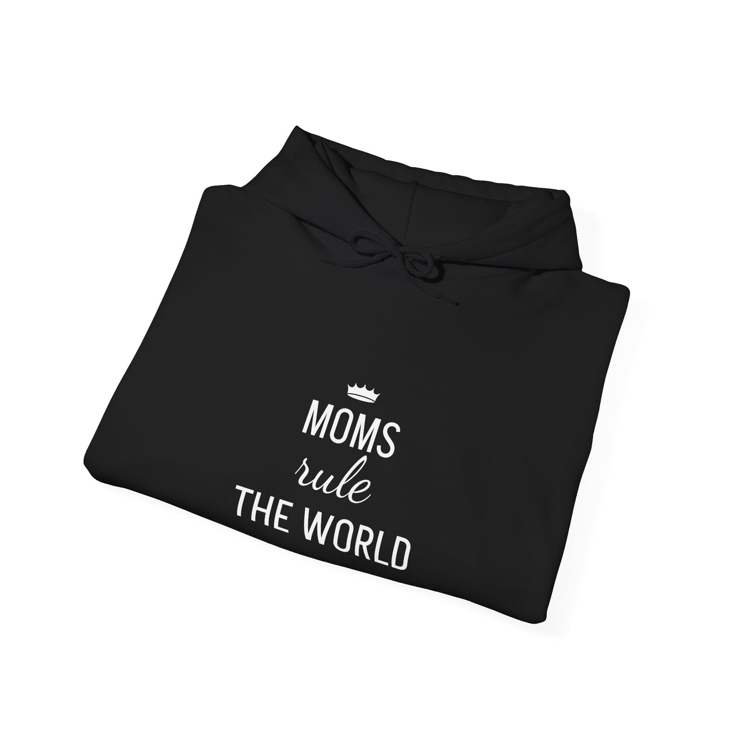 MOMS RULE THE WORLD Unisex Heavy Blend Hooded Sweatshirt for Everyday Comfort