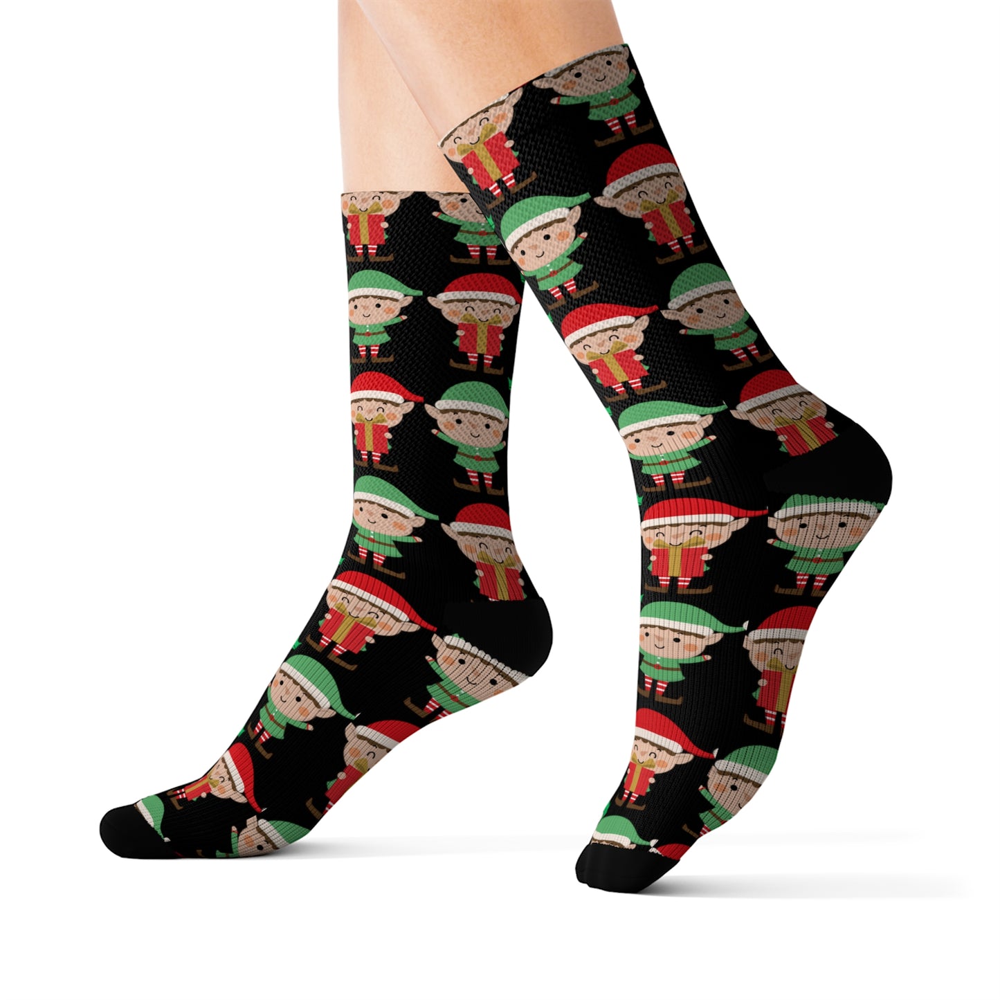 CHRISTMAS ELF Sublimation Socks