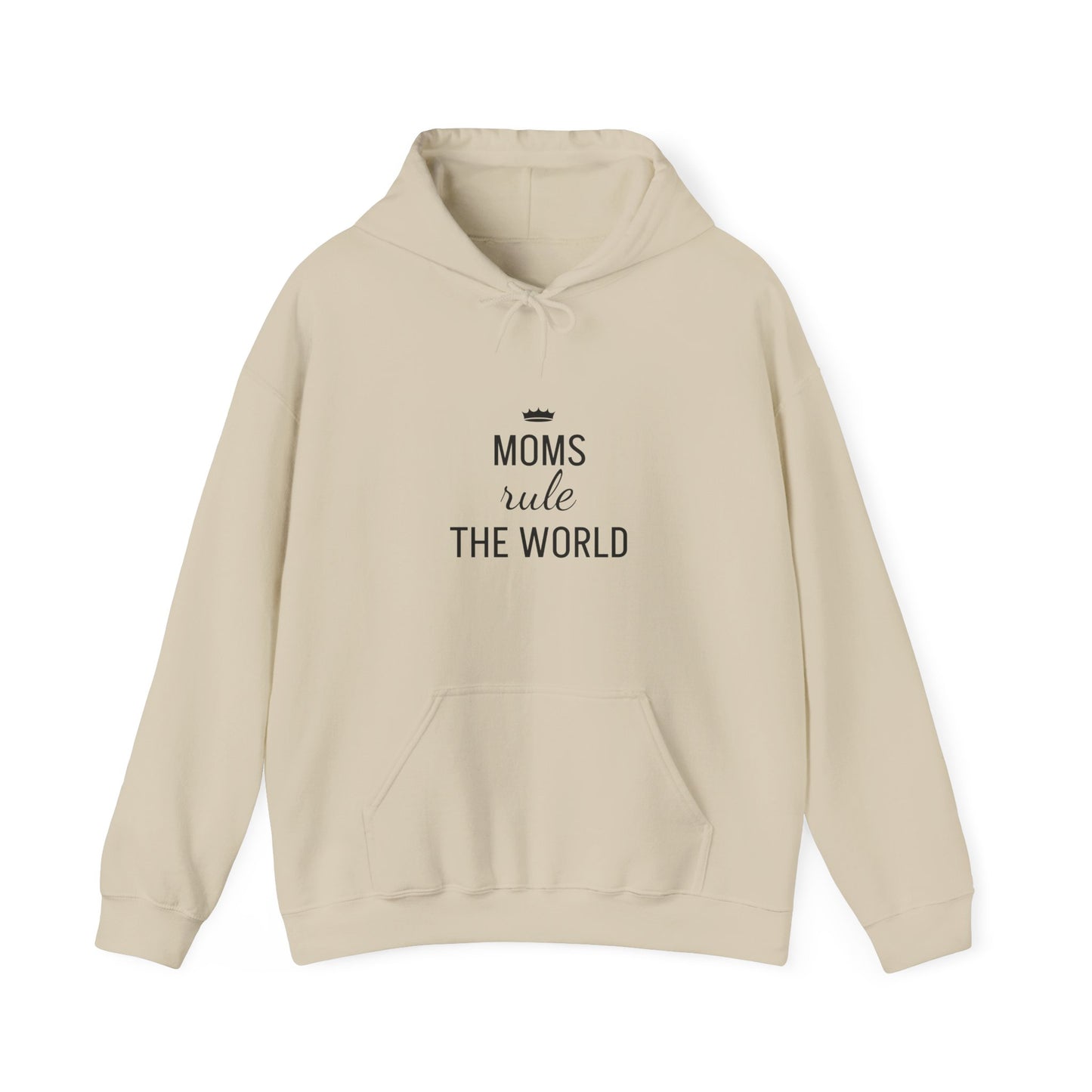 MOMS RULE THE WORLD Unisex Heavy Blend Hooded Sweatshirt for Everyday Comfort