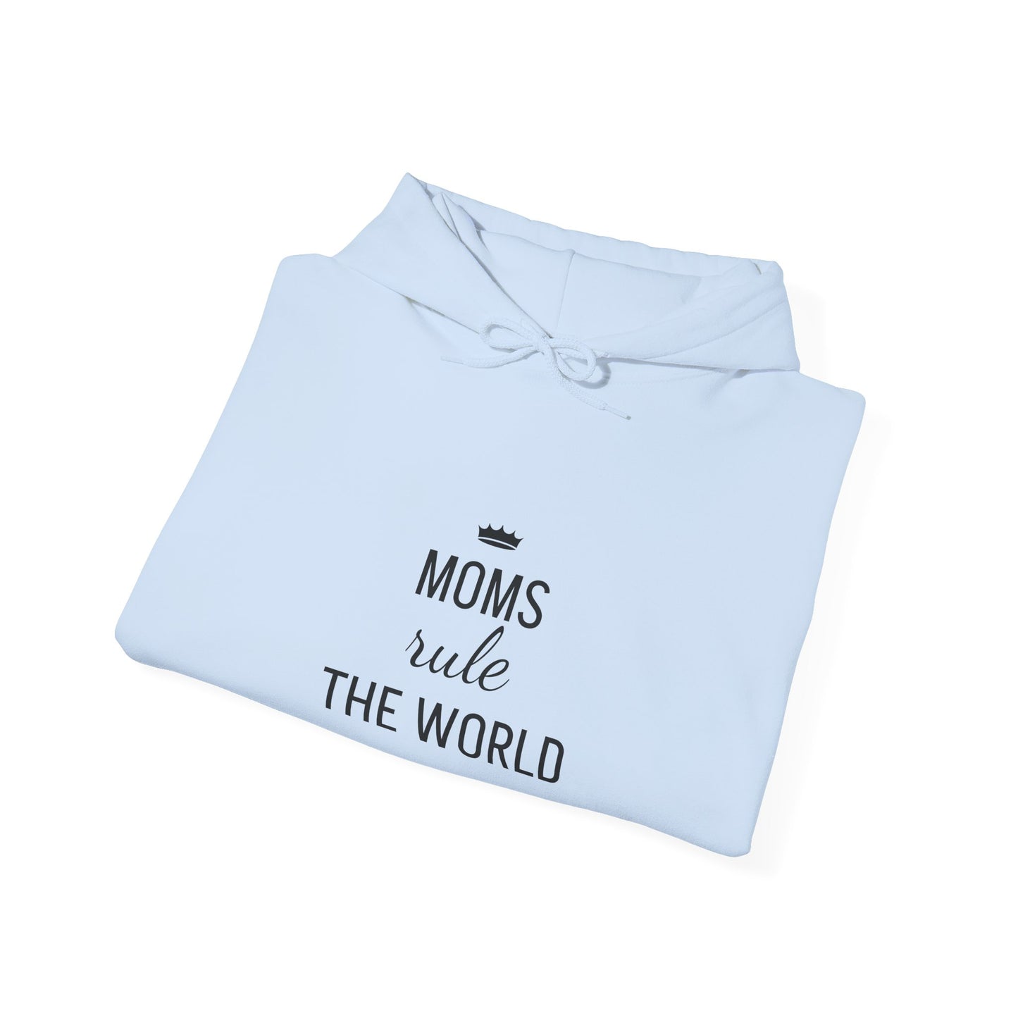 MOMS RULE THE WORLD Unisex Heavy Blend Hooded Sweatshirt for Everyday Comfort