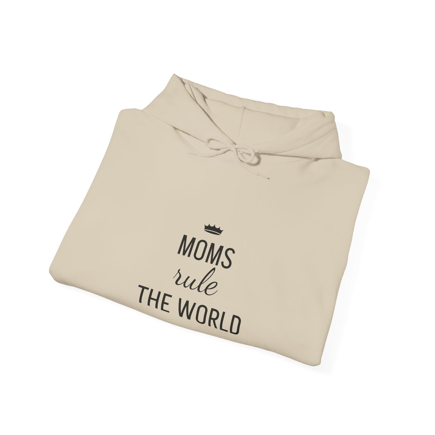 MOMS RULE THE WORLD Unisex Heavy Blend Hooded Sweatshirt for Everyday Comfort