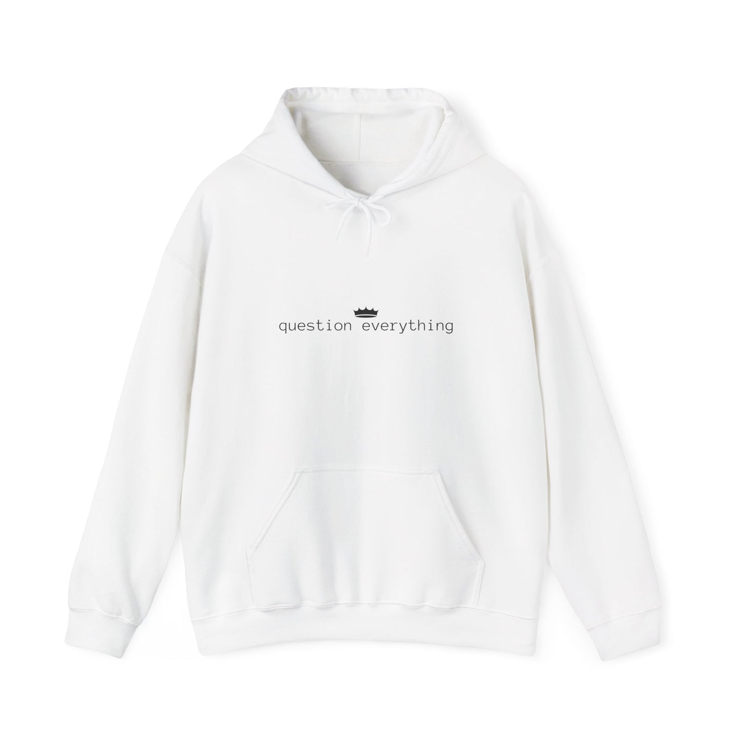 Question Everything Unisex Hoodie - Cozy Heavy Blend Sweatshirt