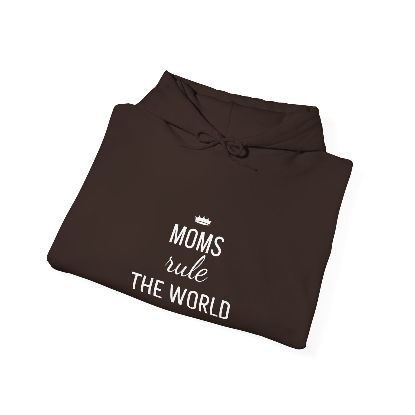 MOMS RULE THE WORLD Unisex Heavy Blend Hooded Sweatshirt for Everyday Comfort