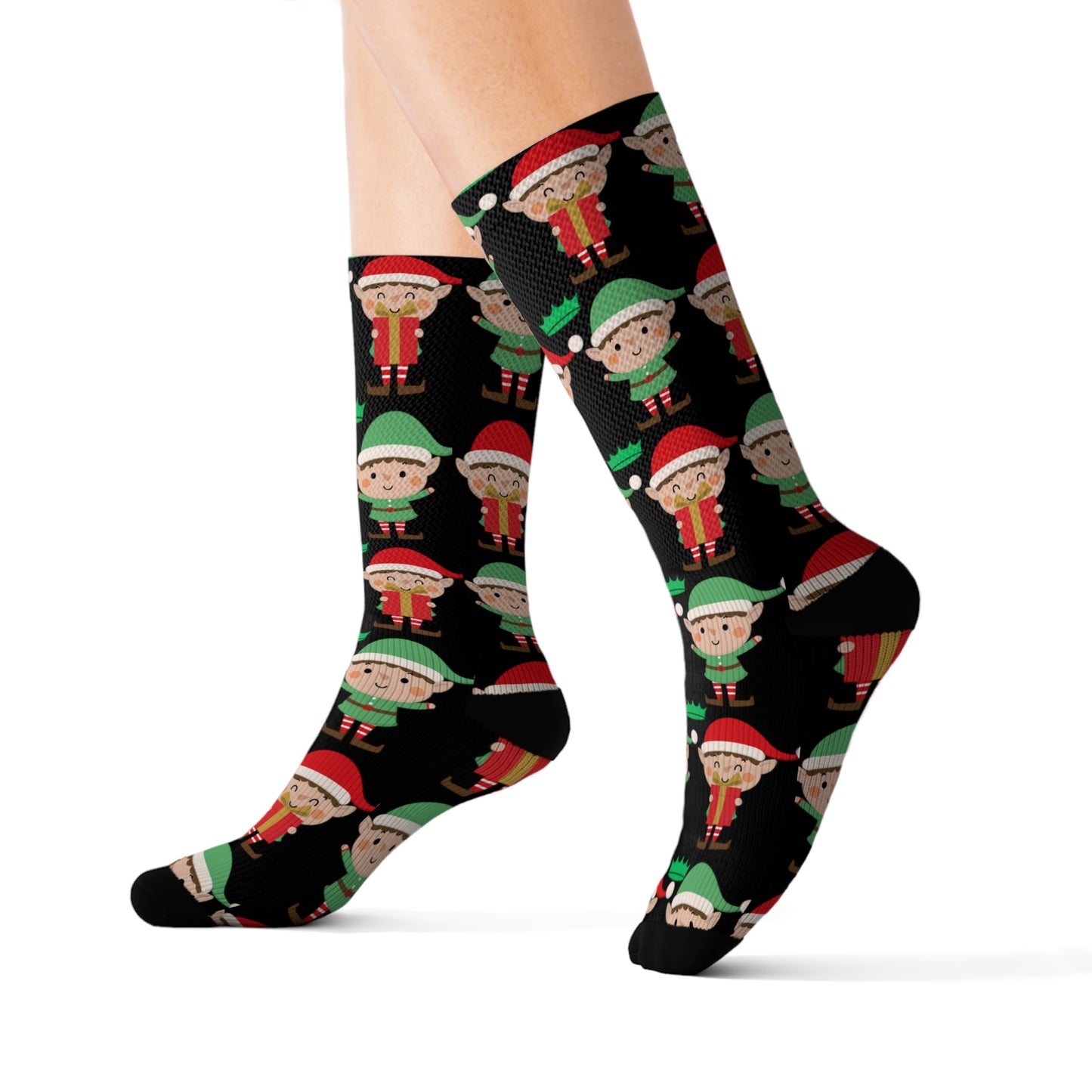 CHRISTMAS ELF Sublimation Socks