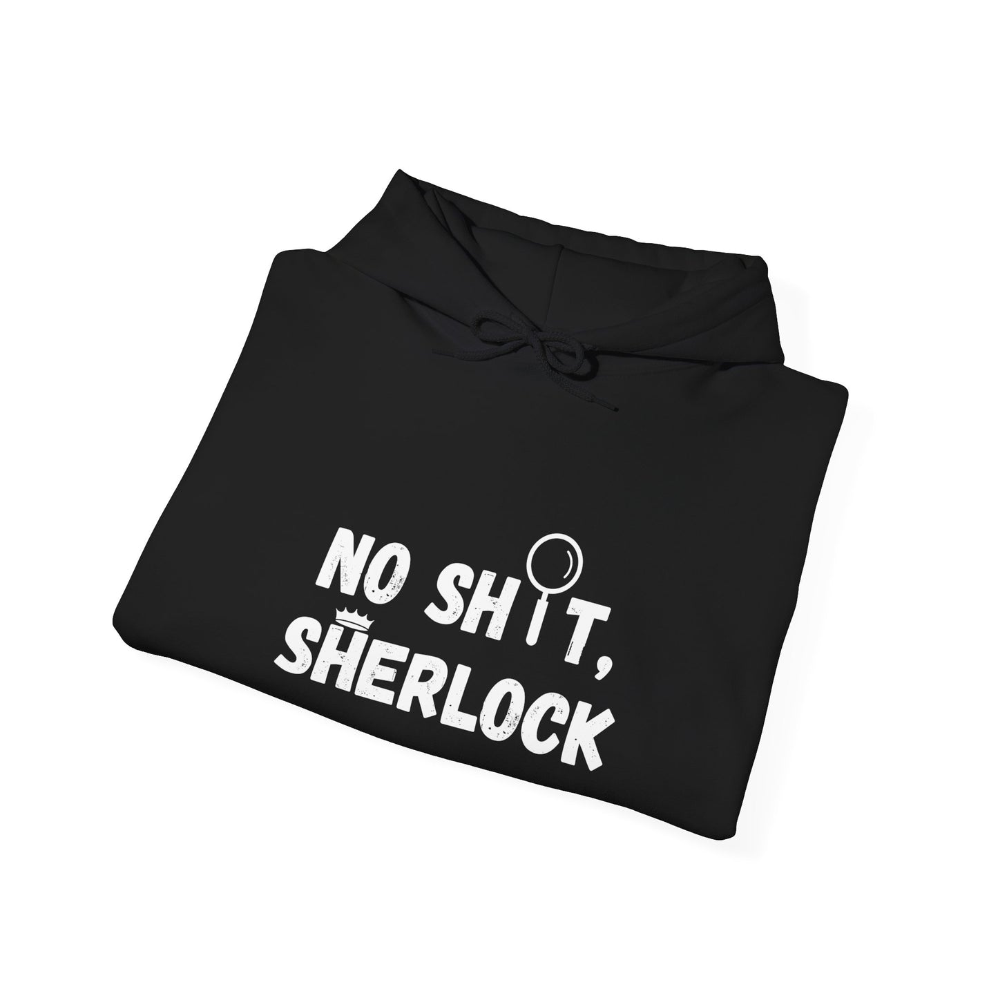 NO SH T, SHERLOCK DesignHooded Sweatshirt -