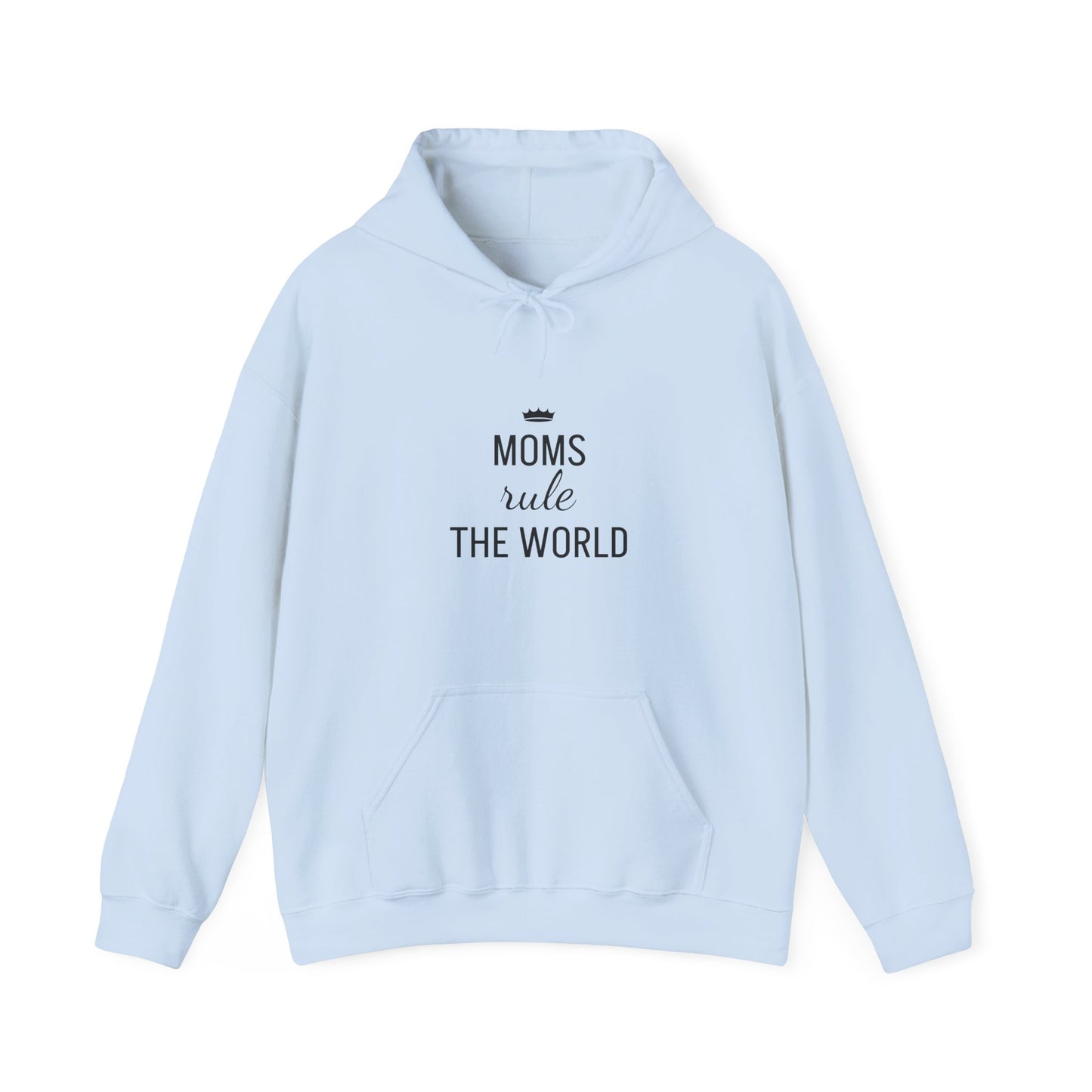 MOMS RULE THE WORLD Unisex Heavy Blend Hooded Sweatshirt for Everyday Comfort
