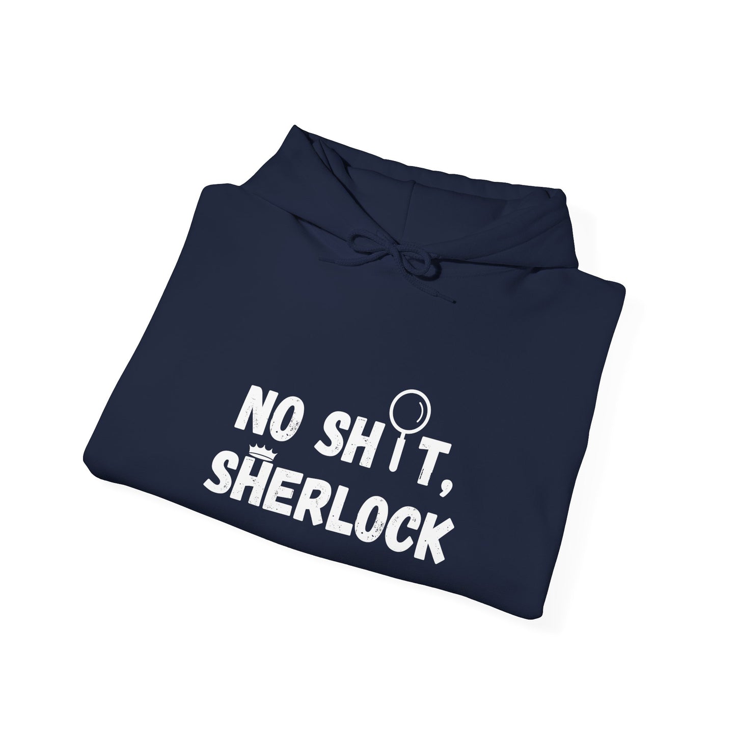 NO SH T, SHERLOCK DesignHooded Sweatshirt -