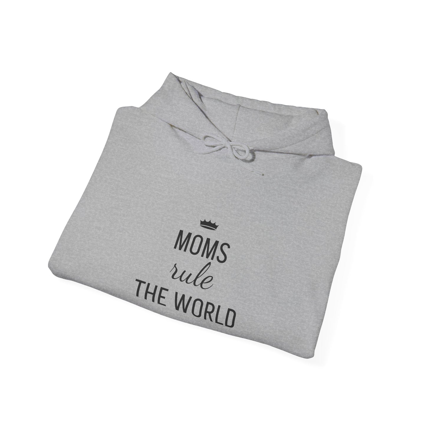 MOMS RULE THE WORLD Unisex Heavy Blend Hooded Sweatshirt for Everyday Comfort