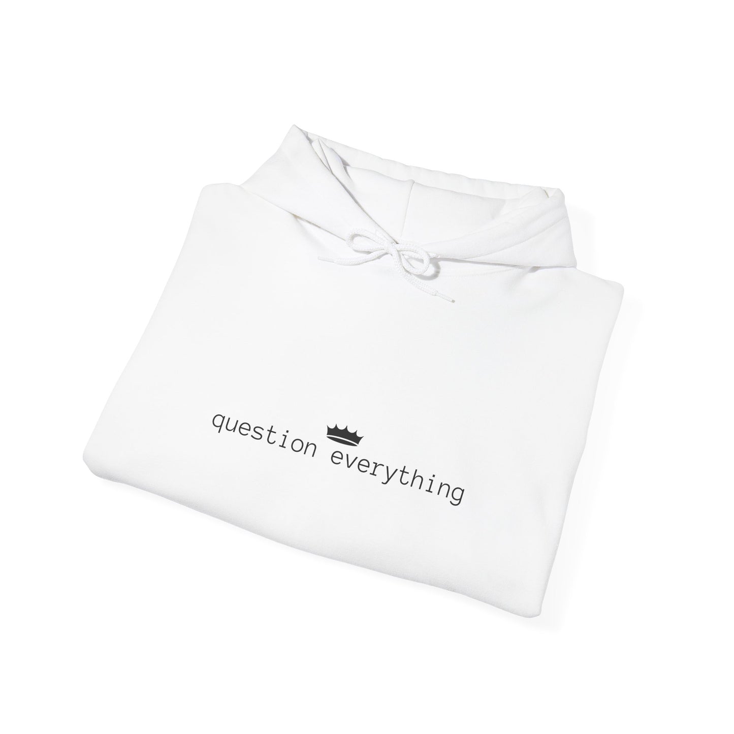 Question Everything Unisex Hoodie - Cozy Heavy Blend Sweatshirt