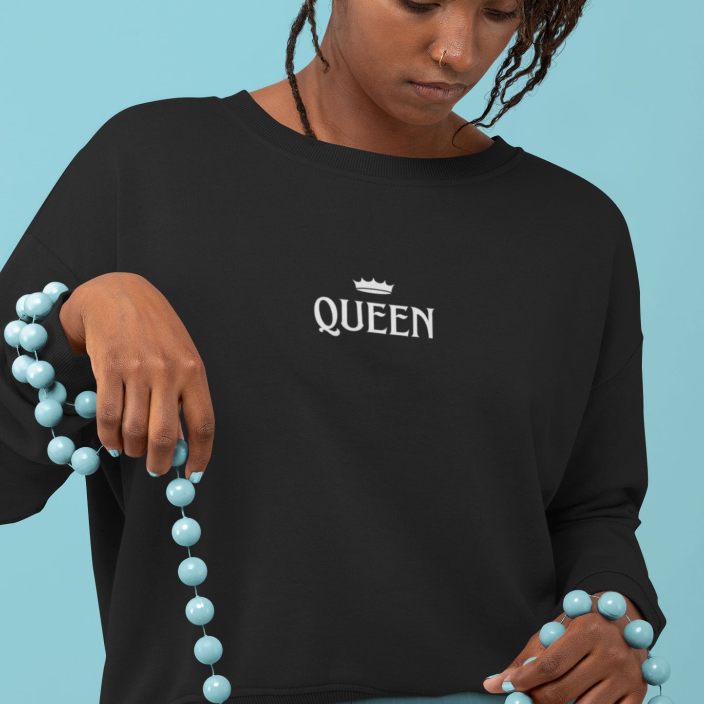 QUEEN Unisex Heavy Blend Crewneck Sweatshirt. Queen Royal Sweatshirt. Funny Sweater, Gift for Girlfriend, Queen Gift, Queen's Crown