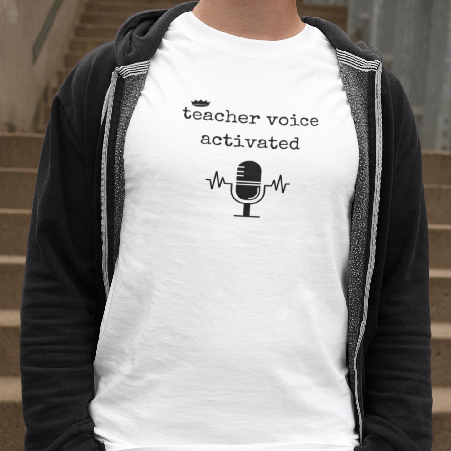 TEACHER VOICE Activated Unisex Jersey Short Sleeve Tee. Teacher Gift, Teachers' Day Present, Funny Teacher Shirt, Sarcastic Teacher